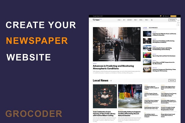 Newspaper Website