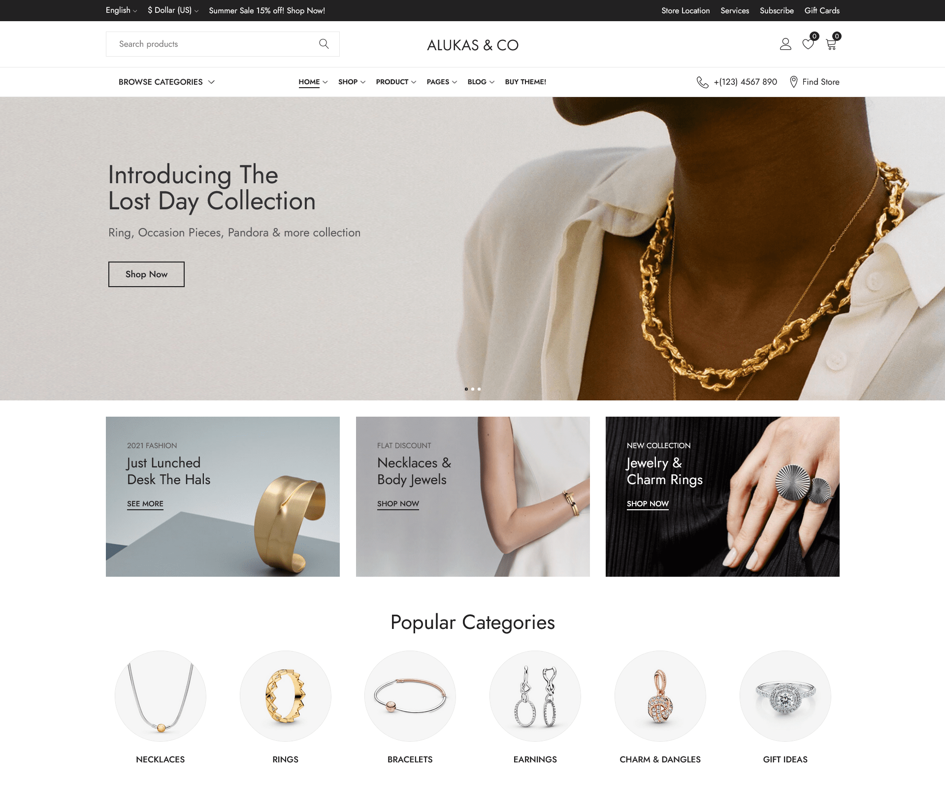 Most Popular jewelry shop WordPress theme-min